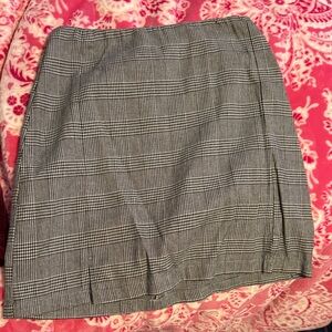Brandy Melville Gray Pleated Pencil Mini Skirt
